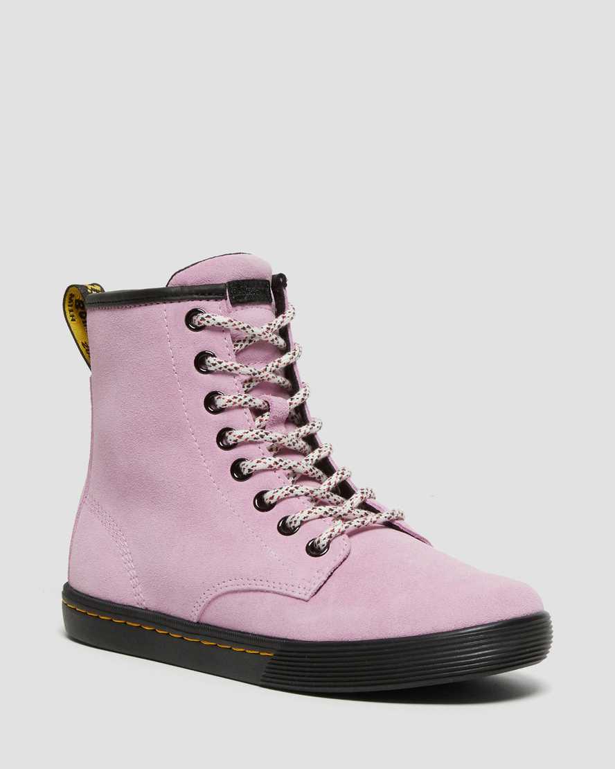 Dr. Martens Sheridan Suede Naisten Vapaa-ajan Nilkkurit - Pinkki Laventeli Nilkkurit [924-UKQXFD]